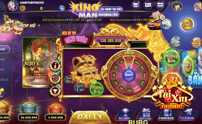 Trò chơi hiện có tại cổng game KingMan.Fun