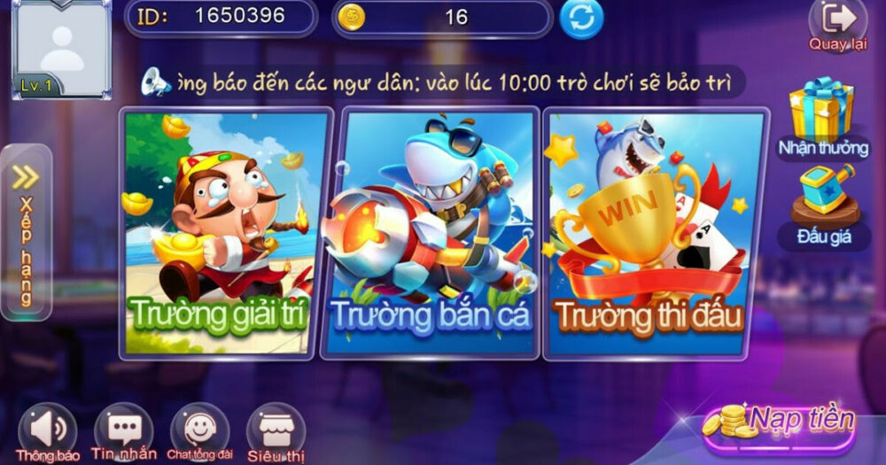 Những trò chơi có tại cổng game Bingo Club