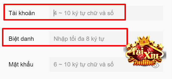 Lưu ý khi tạo tài khoản tài xỉu