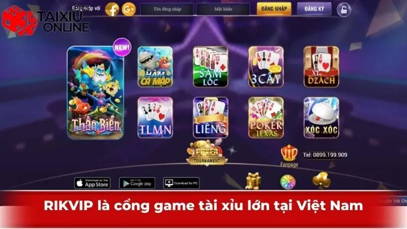 RIKVIP là cổng game tài xỉu lớn tại Việt Nam